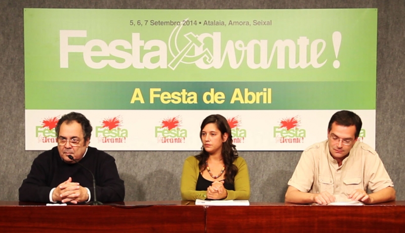 Apresentação da 38ª edição da Festa do «Avante!»