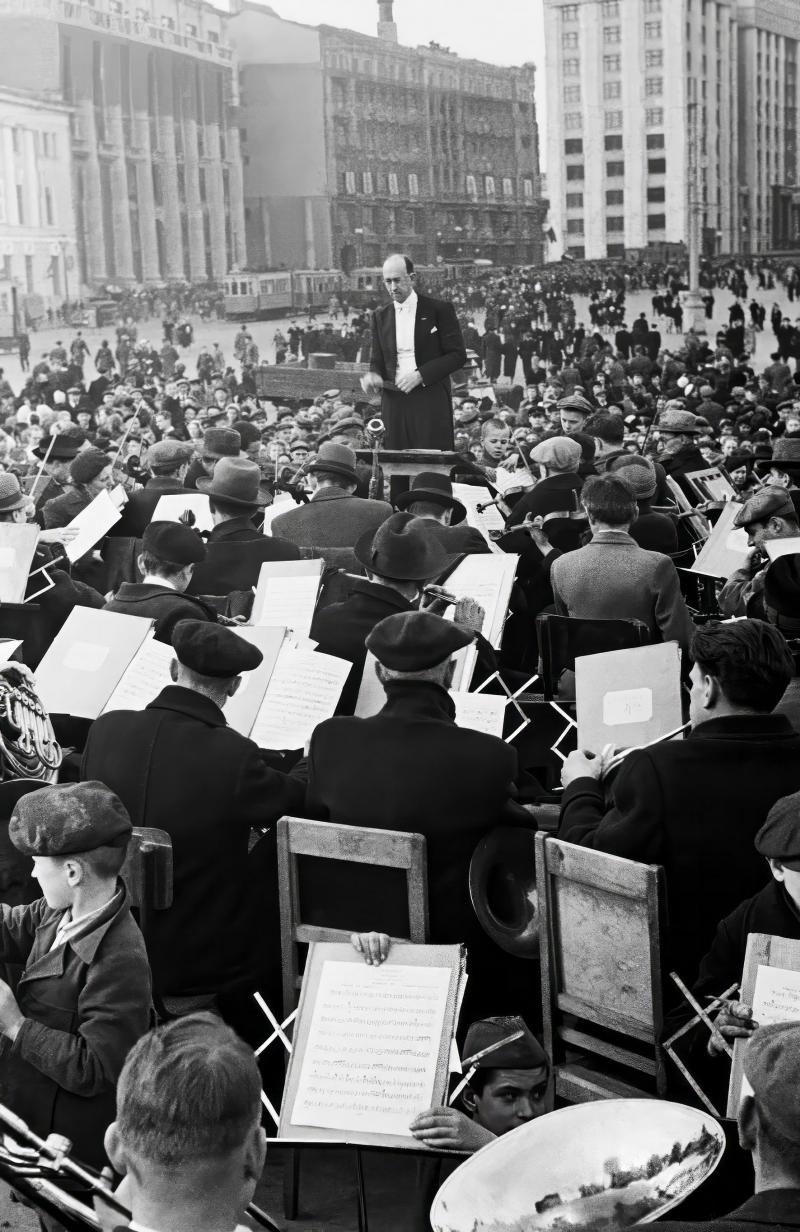 A Orquestra do Bolshoi tocou em Moscovo